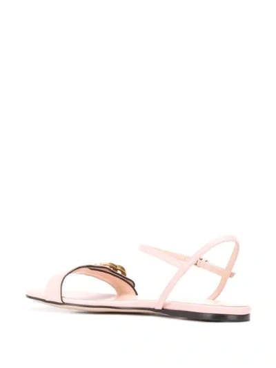 Shop Gucci Double G Sandals In Pink