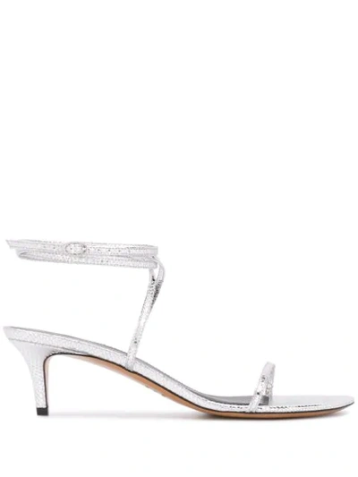 Shop Isabel Marant Aridee Sandals In Silver