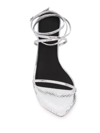 Shop Isabel Marant Aridee Sandals In Silver