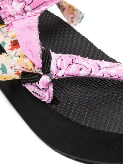 Shop Arizona Love Trekky Bandana Detail Sandals In Pink