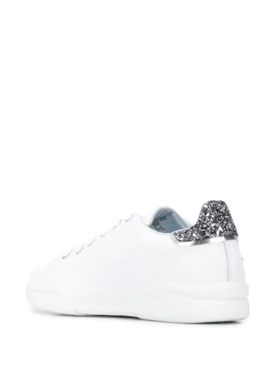 Shop Chiara Ferragni Star-embellished Sneakers In White