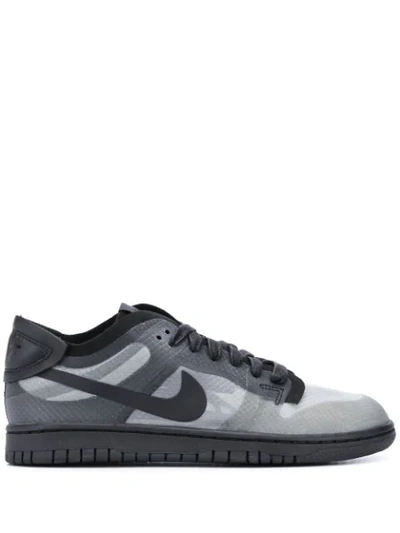 Shop Comme Des Garçons X Nike Dunk Low-top Sneakers In Black