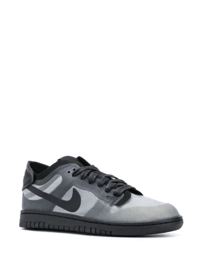 Shop Comme Des Garçons X Nike Dunk Low-top Sneakers In Black