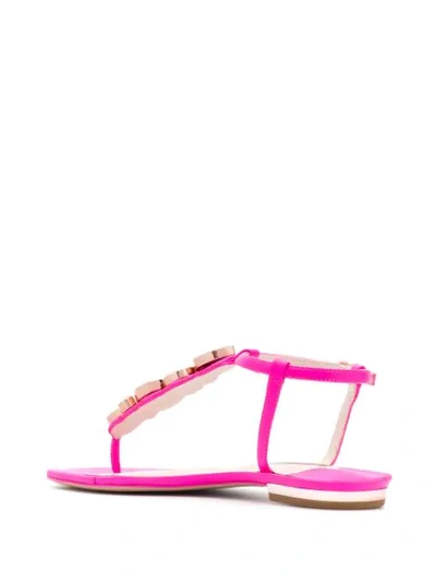 Shop Sophia Webster Rhinestone Embellished Sandals In Pink