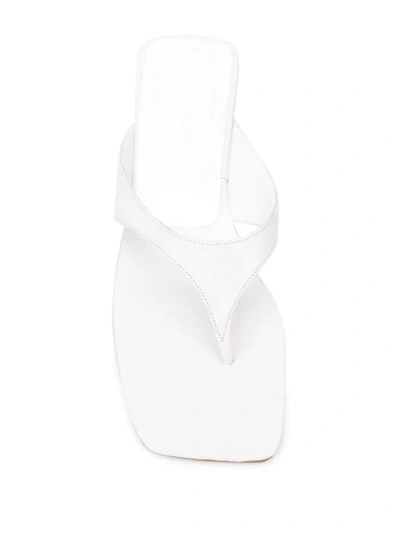 Shop By Far Thong-strap Slip-on Sandals In White