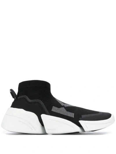 Shop Kenzo K-sock Sneakers In Black