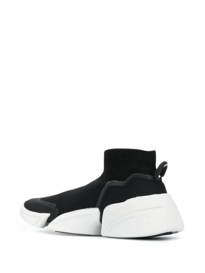 Shop Kenzo K-sock Sneakers In Black