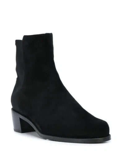 Shop Stuart Weitzman Easyon Reserve Ankle Boots In Black