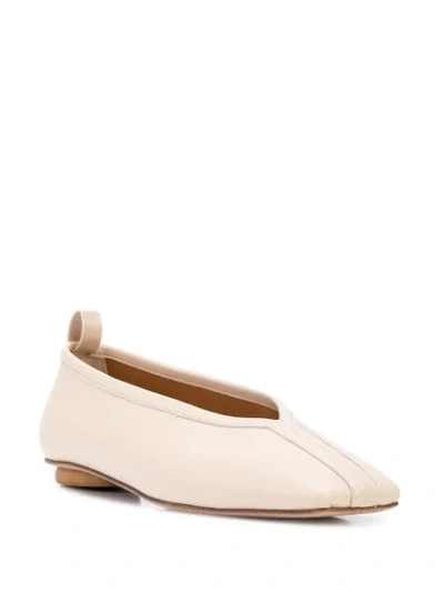 Rosetta Getty Nappa Ballerina Shoes In Neutrals