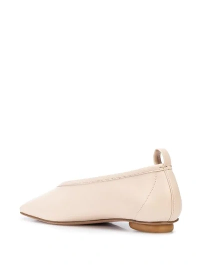 Rosetta Getty Nappa Ballerina Shoes In Neutrals