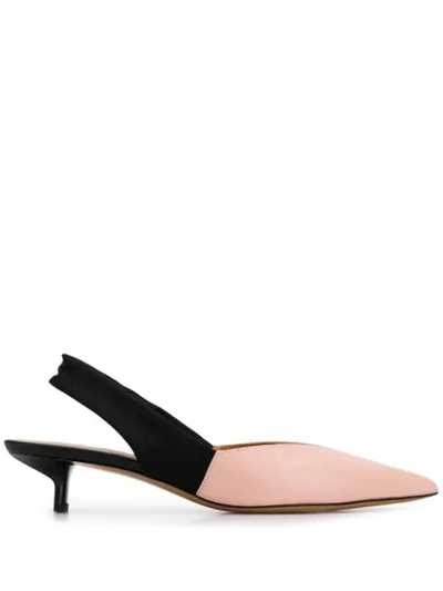 Shop Emporio Armani Sling-back Pointed Pumps In Pink