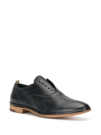 Shop Officine Creative California Laceless Oxford Shoes In Blue