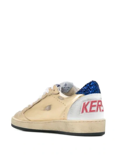 Shop Golden Goose Ball Star Low-top Sneakers In Gold