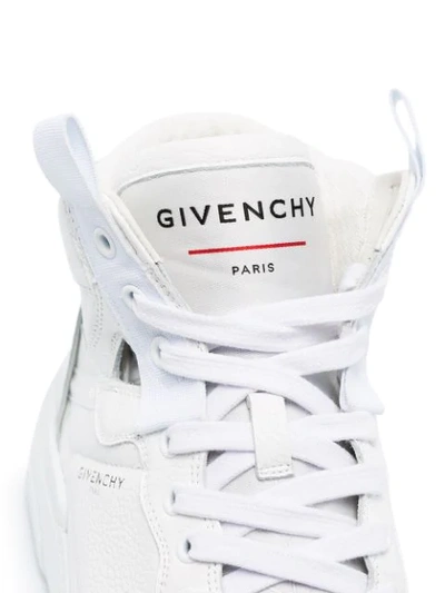 Shop Givenchy Hi-top Wing Basketball Sneakers In White