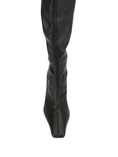 Shop Proenza Schouler Ruched Over The Knee Boots In Black