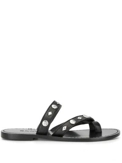 Shop Senso Fallow Sandals In Black