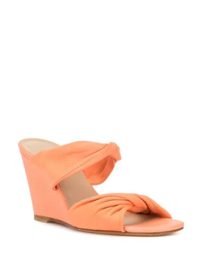 Shop Maryam Nassir Zadeh Twisted Slip-on Wedges In Pink