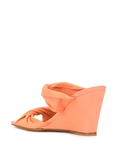 Shop Maryam Nassir Zadeh Twisted Slip-on Wedges In Pink
