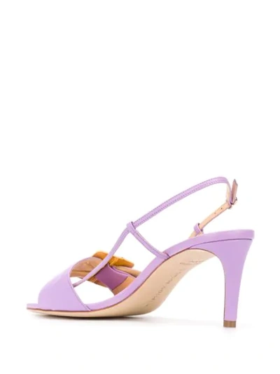 Shop Chloe Gosselin Allie 70mm Sandals In Purple