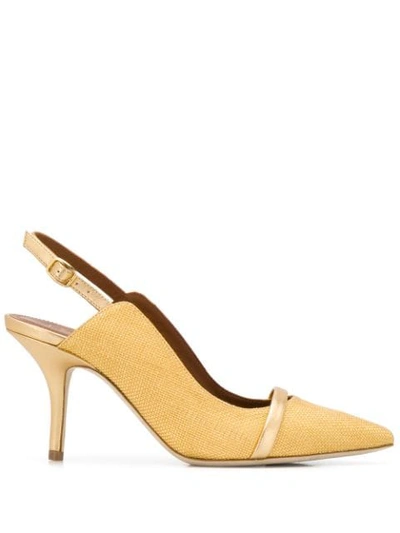 Shop Malone Souliers Marion 70mm Pumps In Yellow