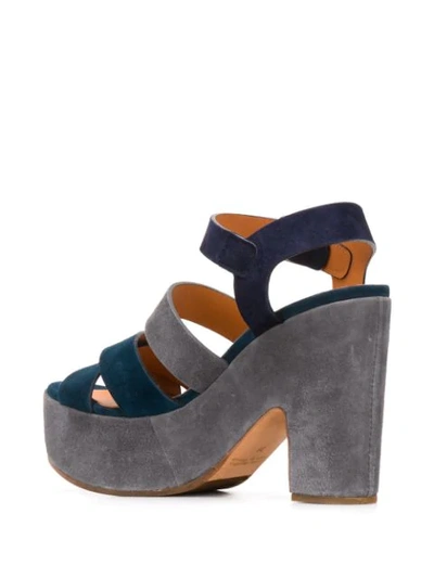 Shop Chie Mihara High Platform Heel Sandals In Blue