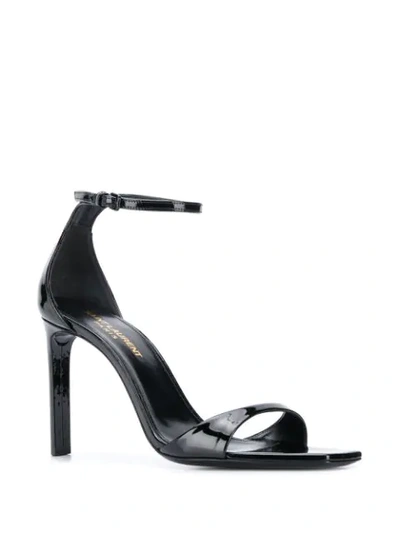 Shop Saint Laurent Bea 90 Sandals In Black