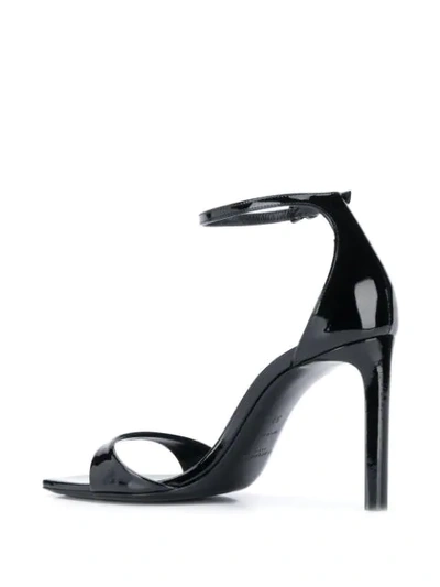 Shop Saint Laurent Bea 90 Sandals In Black