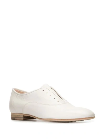 Shop Pedro Garcia Gregoria Leather Brogues In White