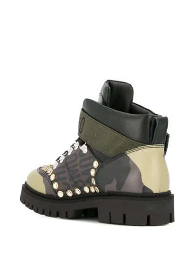 STUDDED CAMOUFLAGE BOOTS