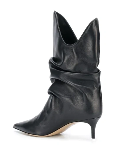 Shop Attico Slouchy 60mm Ankle Boots In Black