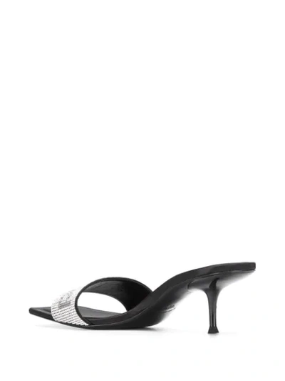 Shop Alexander Wang 65mm Jessie Sandals In Silver