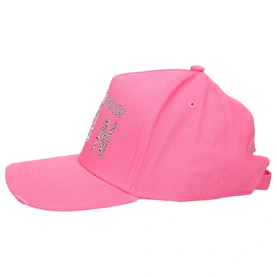 Shop Dsquared2 Snapback Cap Cargo Gabardine In Pink