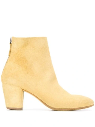 Shop Marsèll Coneros Zip-up Ankle Boots In Yellow