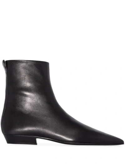 Shop Jil Sander Pointed-toe Ankle Boots In Black