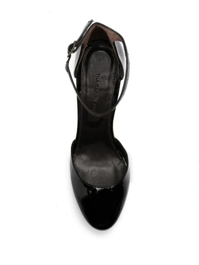 Tila March Vernis Wedge Sandals In Black