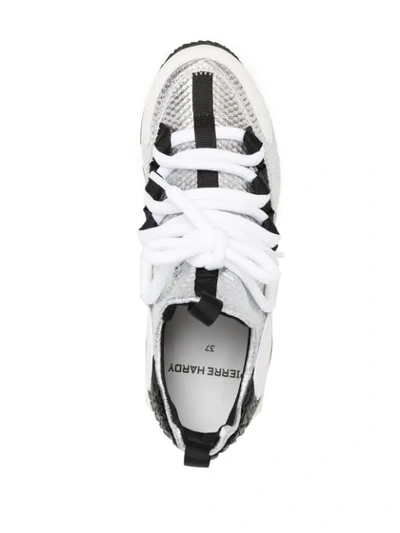 Shop Pierre Hardy Trek Comet Sneakers In White