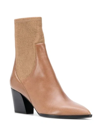 Pierre Hardy Rodeo Calfskin Leather Boots In Brown