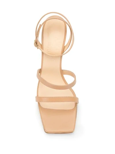 Shop A.w.a.k.e. New Rebecca 80mm Sandals In Neutrals