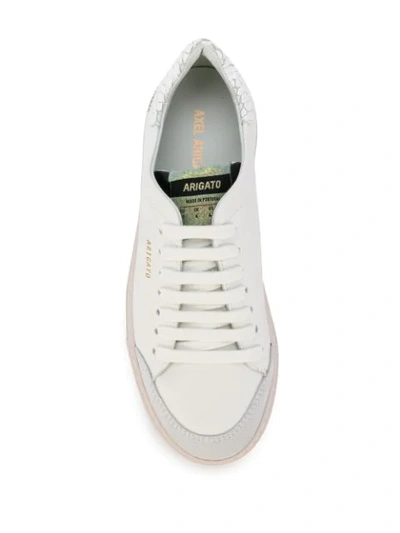 Shop Axel Arigato Clean 90 Low-top Sneakers In White