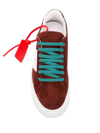 Shop Off-white Arrows Low-top Sneakers In Brown