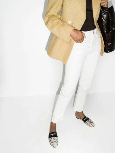 BEDFORD 仿蛇纹穆勒鞋