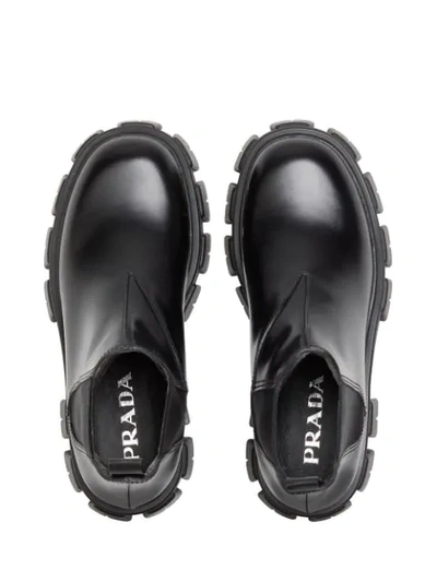 Shop Prada Slip-on Chunky Boots In Black