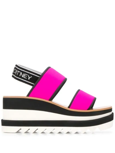 Shop Stella Mccartney Sneak Elyse Sandals In Pink