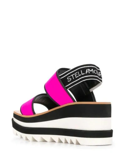 Shop Stella Mccartney Sneak Elyse Sandals In Pink
