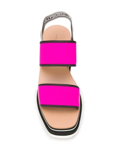 Shop Stella Mccartney Sneak Elyse Sandals In Pink