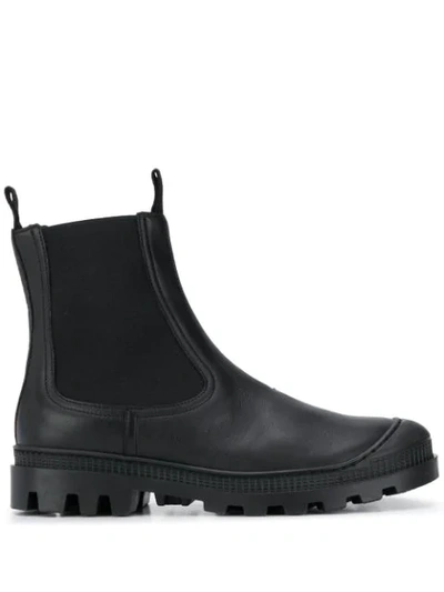 Shop Loewe Chelsea Boots In Black