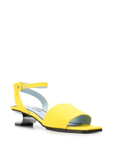 Shop Nicole Saldaã±a Amanda Sandals In Yellow