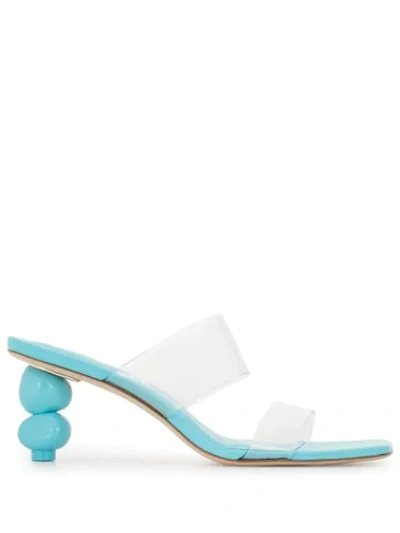 Shop Cult Gaia Suri Transparent Strap Sandals In Blue