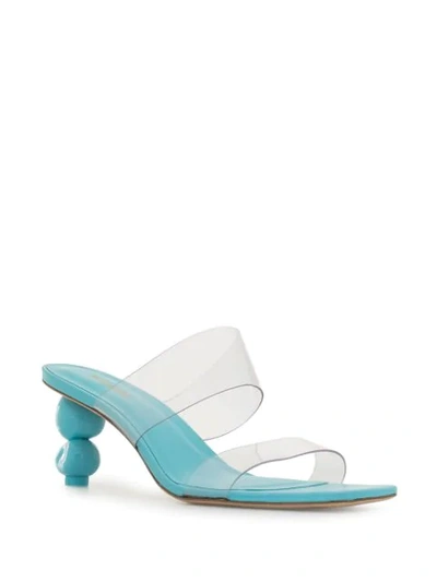 Shop Cult Gaia Suri Transparent Strap Sandals In Blue