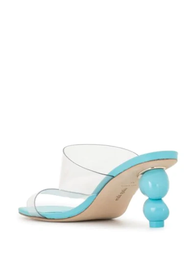 Shop Cult Gaia Suri Transparent Strap Sandals In Blue